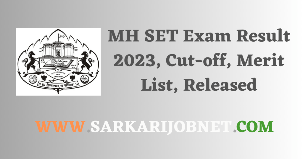 MH SET Exam Result 2023