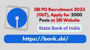 SBI PO Recruitment